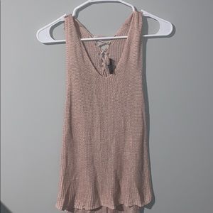 Light pink tank top sweater
